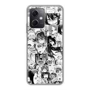 Анимешный чехол для Xiaomi Redmi Note 12 (5G) (Ahegao manga)