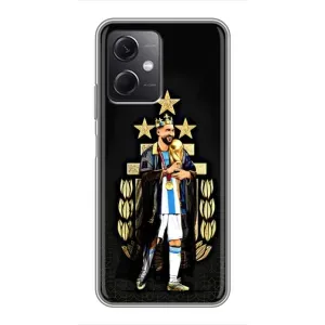 Чехлы для Xiaomi Redmi Note 12 (5G) (Leo чемпион) (AlphaPrint) (Месси Король)