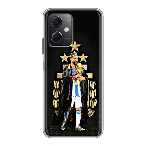 Чехол с принтом «Месси Король» для Xiaomi Redmi Note 12 (5G)