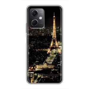 Чехол Эйфелева Башня для Xiaomi Redmi Note 12 (5G) - (AlphaPrint) (Ночной Париж)