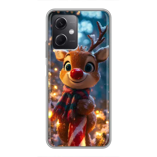 Чохол з принтом «Олень з шарфом» для Xiaomi Redmi Note 12 (5G)