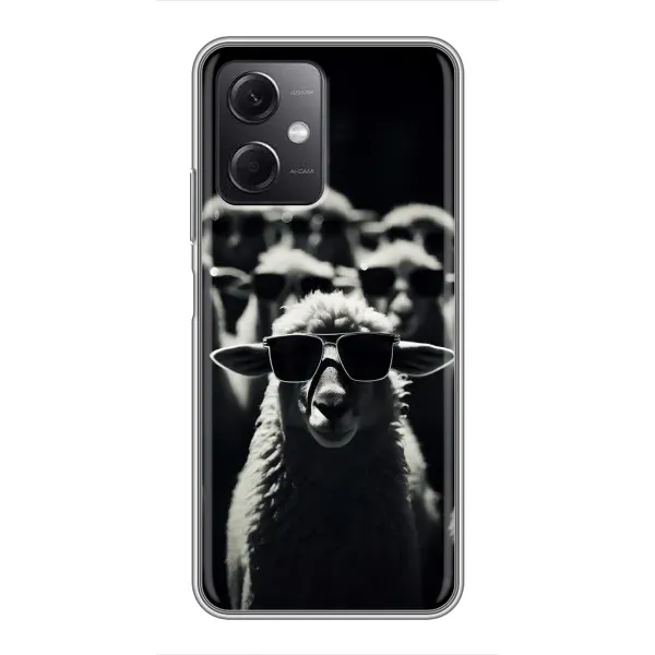 Чехол с принтом «Овечка в очках» для Xiaomi Redmi Note 12 (5G)