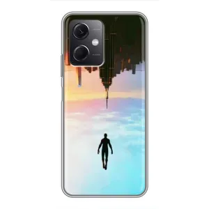 Чехол с человеком пауком для Xiaomi Redmi Note 12 (5G) - (AlphaPrint) (Паук человек)