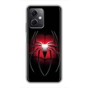 Чехол с человеком пауком для Xiaomi Redmi Note 12 (5G) - (AlphaPrint) (Паук марвел)