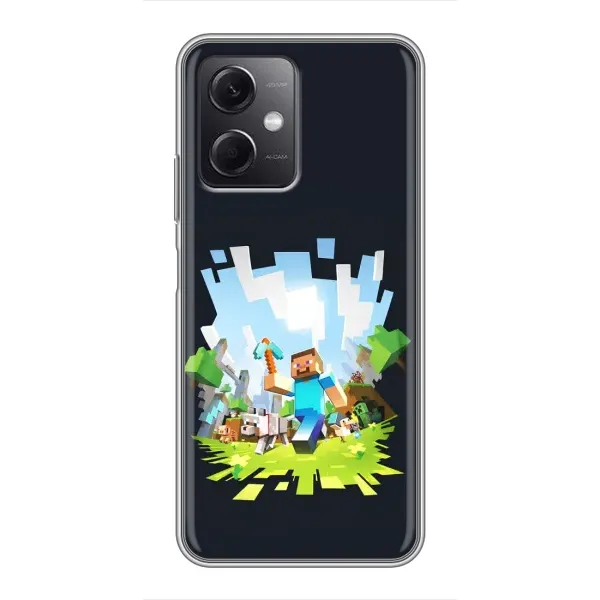 Чехол с принтом «персонажи Minecraft» для Xiaomi Redmi Note 12 (5G)