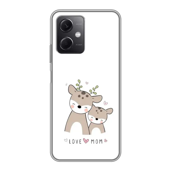 Чохол з принтом «Оленята мама і малюк» для Xiaomi Redmi Note 12 (5G)