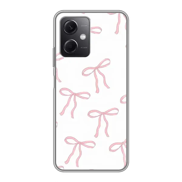 Чохол з принтом «Рожеві бантики» для Xiaomi Redmi Note 12 (5G)