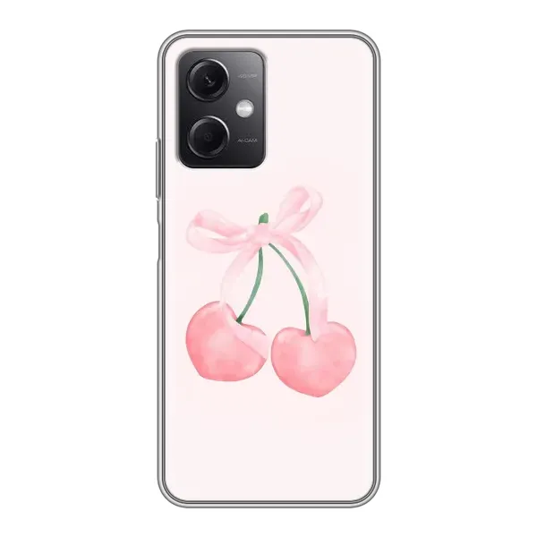 Чехол с принтом «Розовые вишни» для Xiaomi Redmi Note 12 (5G)