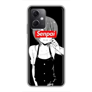 Чехлы Персонажи Аниме Наруто для Xiaomi Redmi Note 12 (5G) (AlphaPrint) (Senpai)