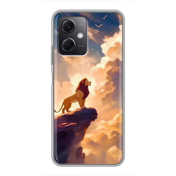 Чохол з принтом «Сімба на скелі» для Xiaomi Redmi Note 12 (5G)