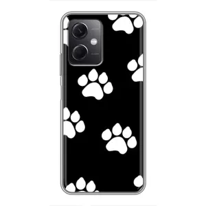 Чехлы с собаками для Xiaomi Redmi Note 12 (5G) (VPrint) (Следы собаки)