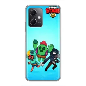 Чехлы Brawl Stars для Xiaomi Redmi Note 12 (5G) (AlphaPrint) (Трио героев)