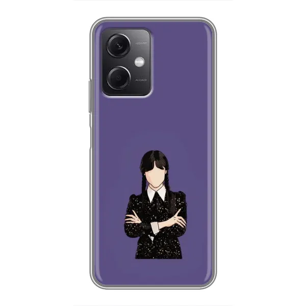 Чехол с принтом «Уэнздей в черном» для Xiaomi Redmi Note 12 (5G)