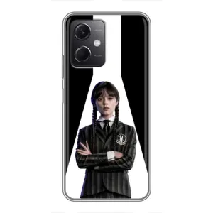 Чехлы Венсдей на Xiaomi Redmi Note 12 (5G) Уэнсдей (AlphaPrint) (W-Wednesday)