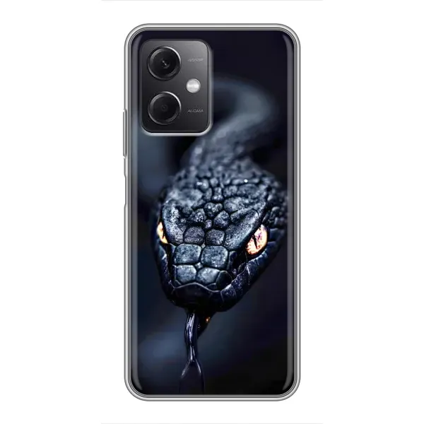 Чохол з принтом «Чорна змія» для Xiaomi Redmi Note 12 (5G)