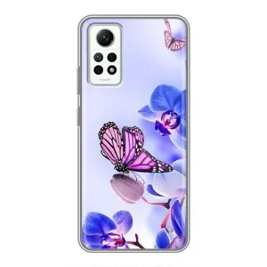 Чохли з квітами для Xiaomi Redmi Note 12 Pro (4g) (VPrint) (Метелик на квітах)