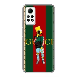 Бренднові Чохли для Xiaomi Redmi Note 12 Pro (4g) - (PREMIUMPrint) (Барт ГУЧЧІ)