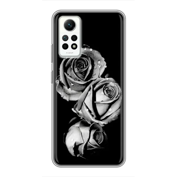 Чохол з принтом «Чорна троянда» для Xiaomi Redmi Note 12 Pro (4g)