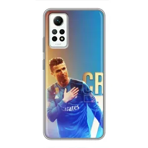 Чехол Криштиану Роналду для Xiaomi Redmi Note 12 Pro (4g) (AlphaPrint) (CR7 Real)