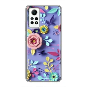 Чохли з квітами для Xiaomi Redmi Note 12 Pro (4g) (VPrint) (Дизайн квітів)