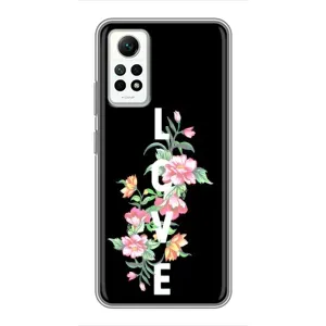 Чехлы для любимой на Сяомі Редмі Нот 12 Про (4g) (VPrint) (Квіти LOVE)