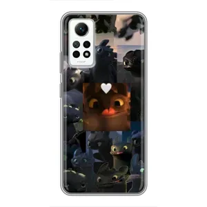 Чохол як приборкати дракона на Xiaomi Redmi Note 12 Pro (4g) (Дракон колаж)
