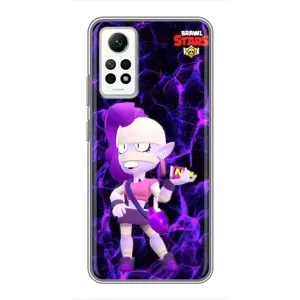 Чехлы Brawl Stars для Xiaomi Redmi Note 12 Pro (4g) (AlphaPrint) (Емз Бравл Старс)