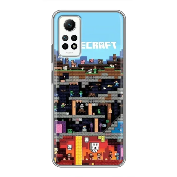 Чохол з принтом «фон Minecraft» для Xiaomi Redmi Note 12 Pro (4g)