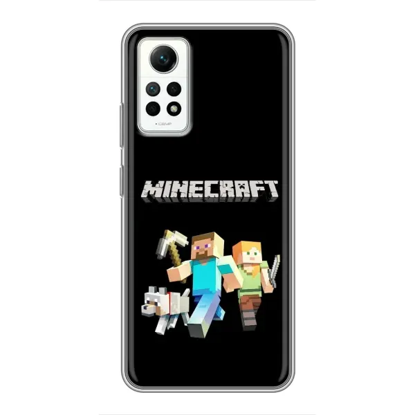 Чохол з принтом «герої Minecraft» для Xiaomi Redmi Note 12 Pro (4g)