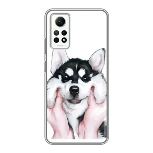 Чохол з Хаскі Xiaomi Redmi Note 12 Pro (4g) - (AlphaPrint) (Хаскі улибака)