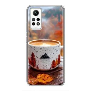 Чехол с уникальным дизайном «Осень с кофе» для Xiaomi Redmi Note 12 Pro (4g) (Кофе на природе)