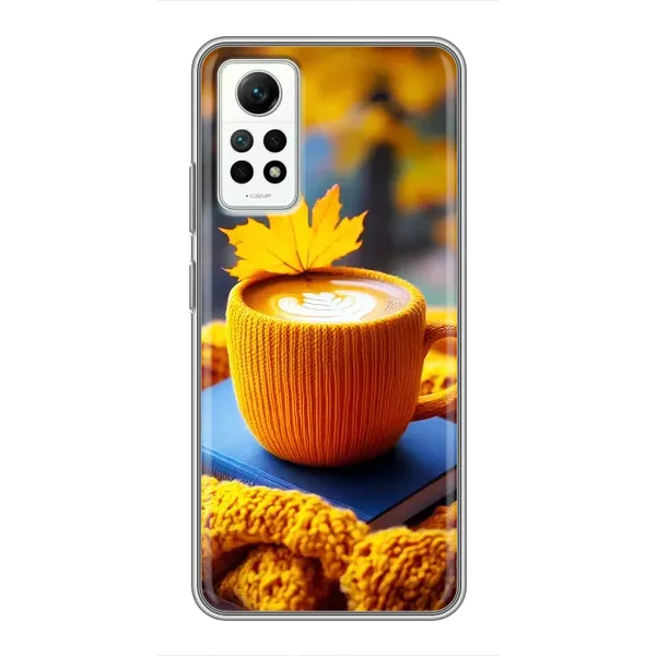 Чехол с принтом «Кофе на желтом пледе» для Xiaomi Redmi Note 12 Pro (4g)