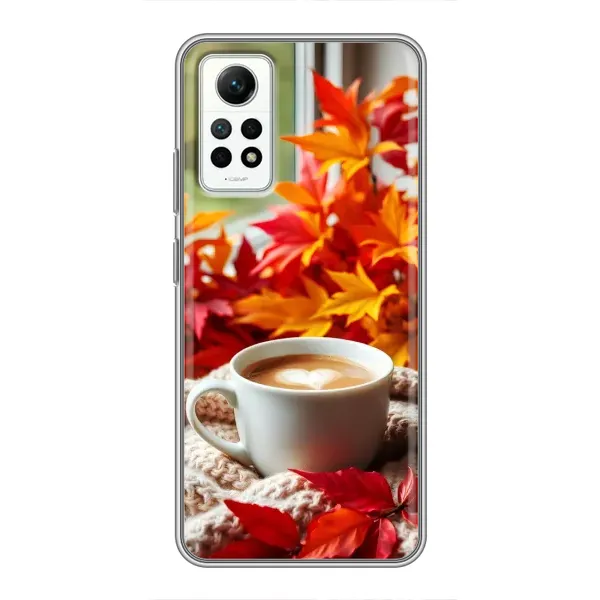 Чехол с принтом «Кофе и листья» для Xiaomi Redmi Note 12 Pro (4g)