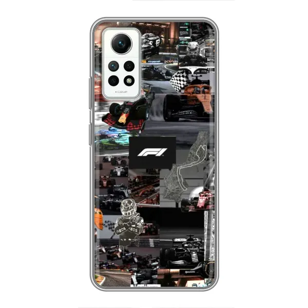 Чехол с принтом «Гоночный коллаж Ф1» для Xiaomi Redmi Note 12 Pro (4g)
