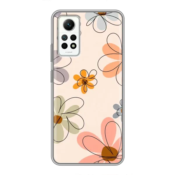 Чехол с принтом «Разноцветные цветы» для Xiaomi Redmi Note 12 Pro (4g)
