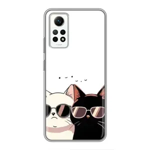 Чехол с рисунком кот на Xiaomi Redmi Note 12 Pro (4g) (Коты в очках)