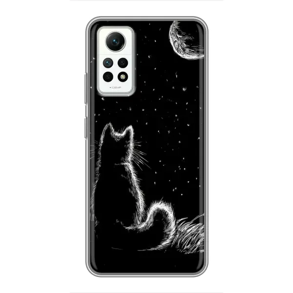 Чехол с принтом «Котик и луна» для Xiaomi Redmi Note 12 Pro (4g) Чехол с принтом «Котик и луна» для Xiaomi Redmi Note 12 Pro (4g)