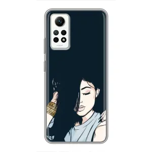 Чохол з друком для Xiaomi Redmi Note 12 Pro (4g) - (Мода) (AlphaPrint) (Гарна дівчина)