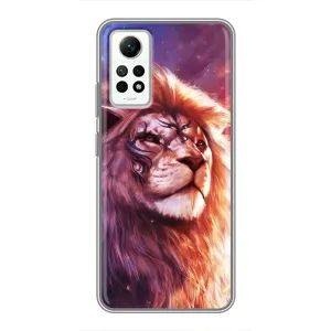 Чохол з картинкою ЛЕВ для Xiaomi Redmi Note 12 Pro (4g) (VPrint) (Красочний Лев)