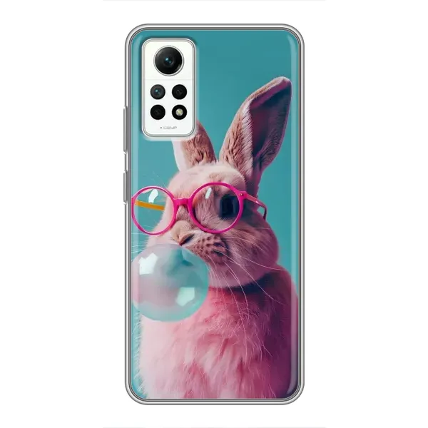 Чехол с принтом «Кролик в очках» для Xiaomi Redmi Note 12 Pro (4g)