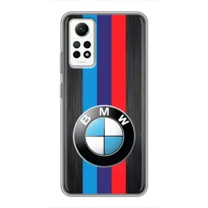 Чехол для Редми Нот 12 Про (4G) - с принтом БМВ (AlphaPrint) (Лого BMW)