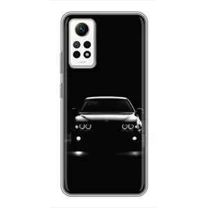 Чехол для Редми Нот 12 Про (4G) - с принтом БМВ (AlphaPrint) (Машина BMW)