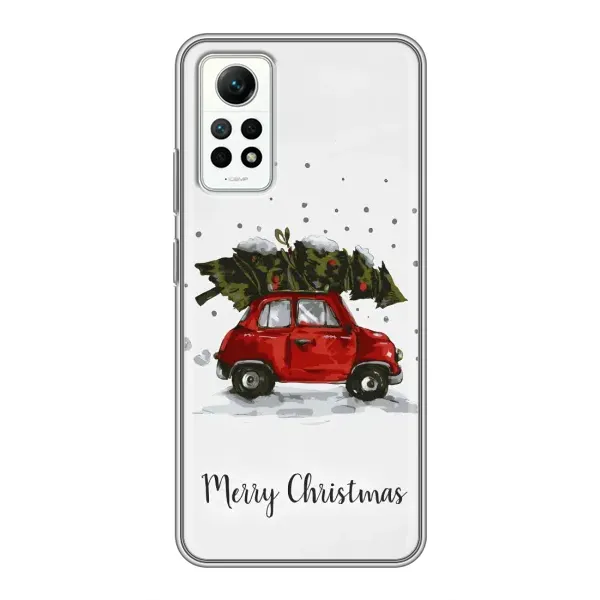Чохол з принтом «Авто з ялинкою» для Xiaomi Redmi Note 12 Pro (4g)