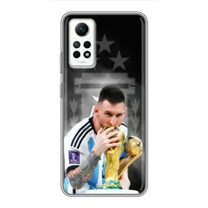 Чехлы для Xiaomi Redmi Note 12 Pro (4g) (Leo чемпион) (AlphaPrint) (Месси Чемпион)