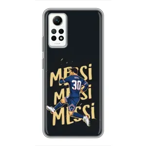 Чехлы для Xiaomi Redmi Note 12 Pro (4g) (Leo чемпион) (AlphaPrint) (Messi ПСЖ)