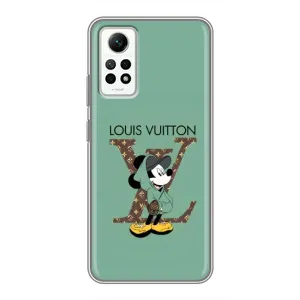 Чехлы Луи Витон для Xiaomi Redmi Note 12 Pro (4g) (AlphaPrint - LOUIS VUITTON) (Микки Маус LV)
