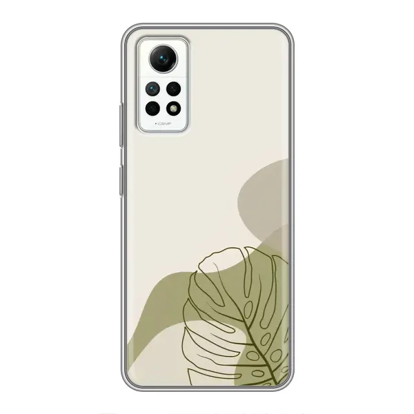 Чехол с принтом «Зеленая монстера дизайн» для Xiaomi Redmi Note 12 Pro (4g)