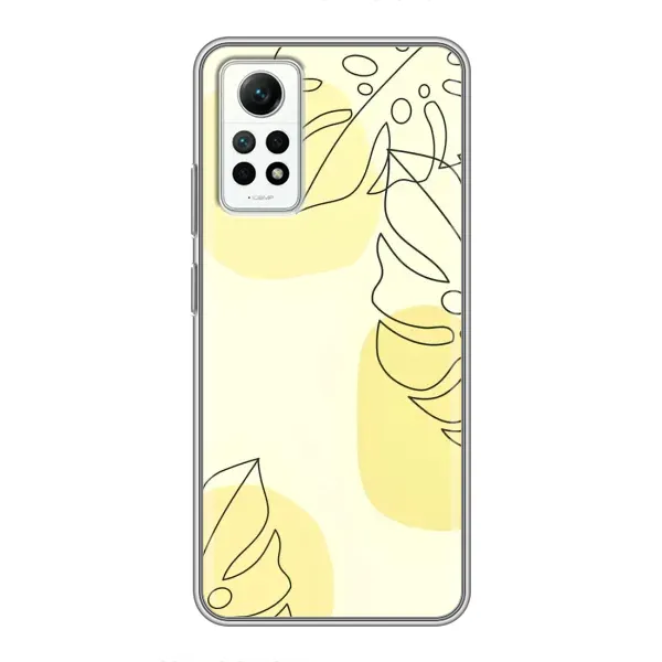 Чехол с принтом «Желтая монстера арт» для Xiaomi Redmi Note 12 Pro (4g)