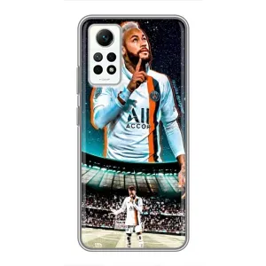 Чехол Неймар для Xiaomi Redmi Note 12 Pro (4g) (AlphaPrint) (Неймар ПСЖ)