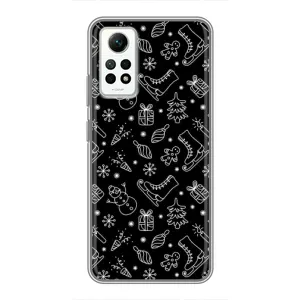 Новорічні, Святкові Чохли для Xiaomi Redmi Note 12 Pro (4g) - 2024 год (Новорічний фон)